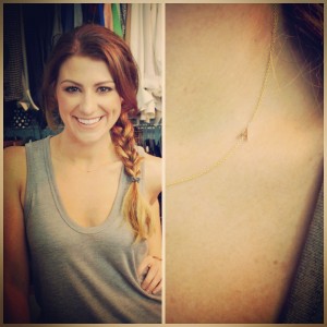 ashley from lsr, maya brenner initial necklace