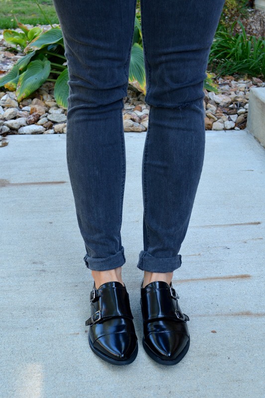 jeans with monk strap shoes