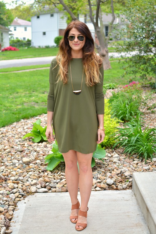 Olive green store dress sandals