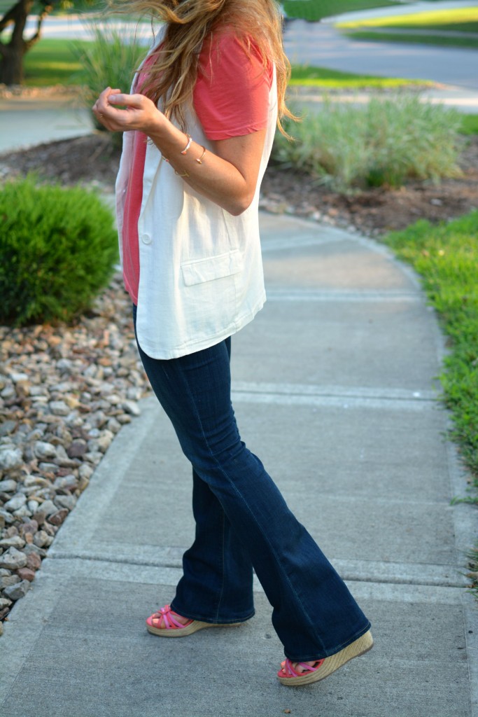 ashley from lsr, express flares, bb dakota white vest