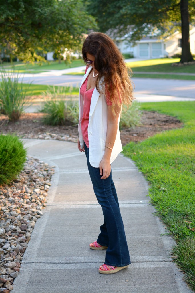 ashley from lsr, express flares, bb dakota white vest