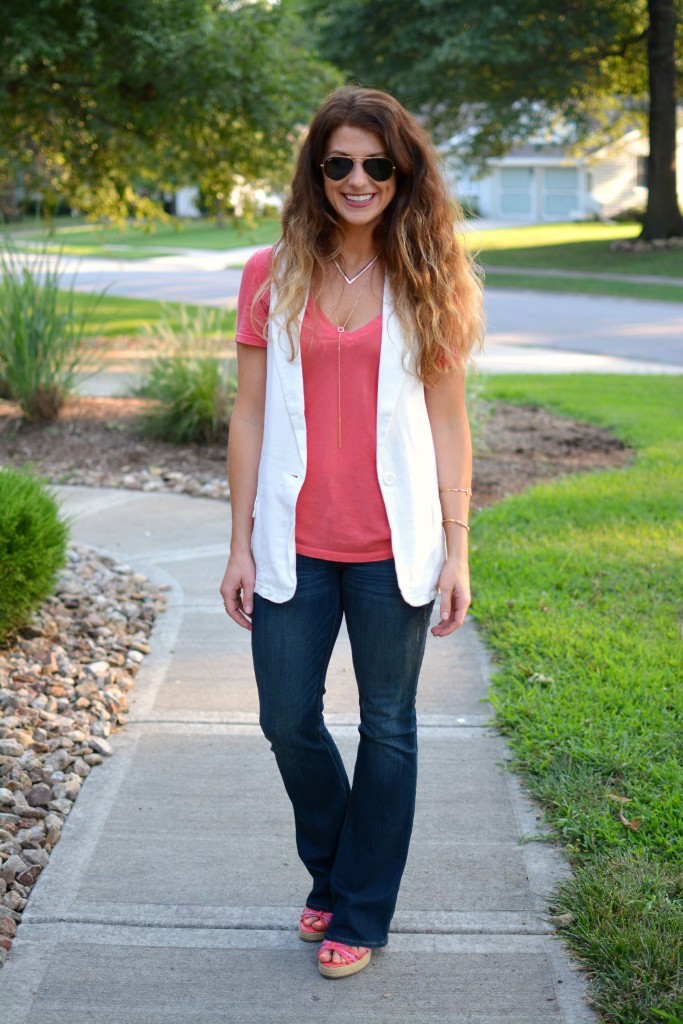 ashley from lsr, express flares, bb dakota white vest