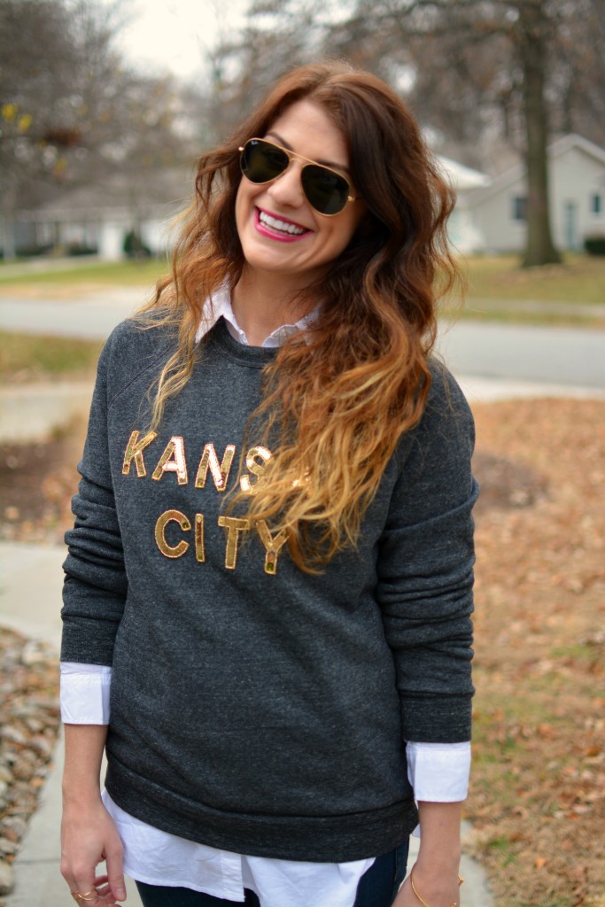 Ashley from LSR in a LocalE sweatshirt