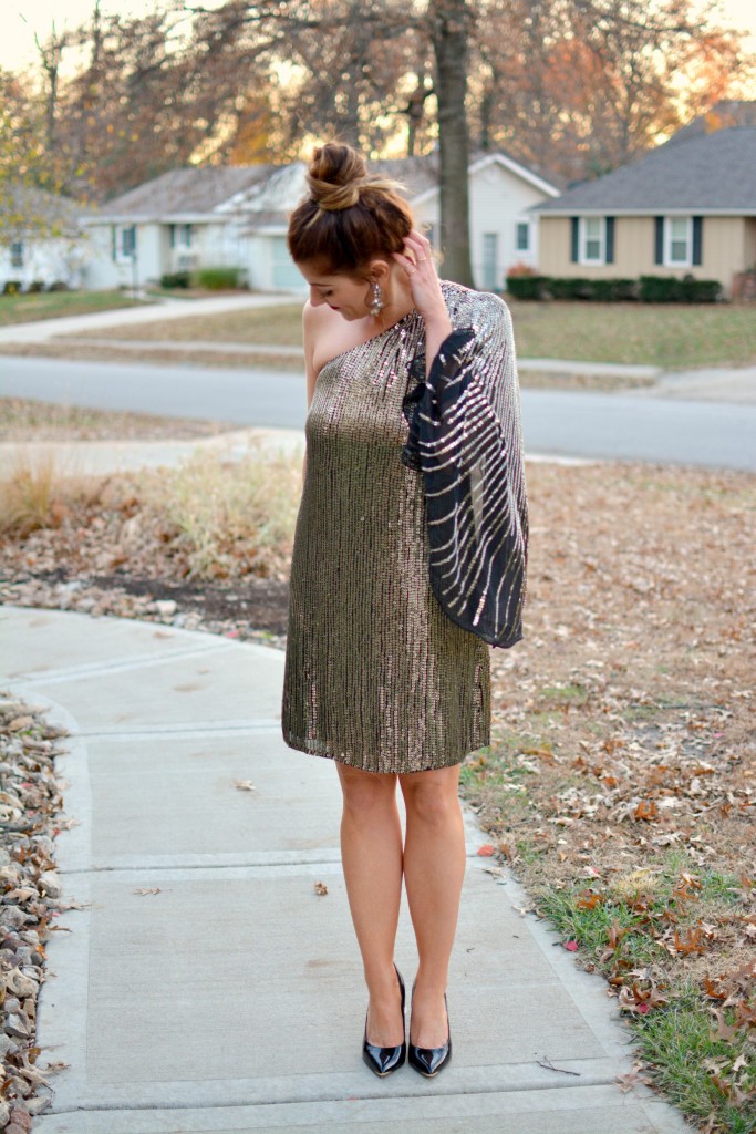 Ashley from LSR in the Parker Bridget dress and black Ted Baker pumps.