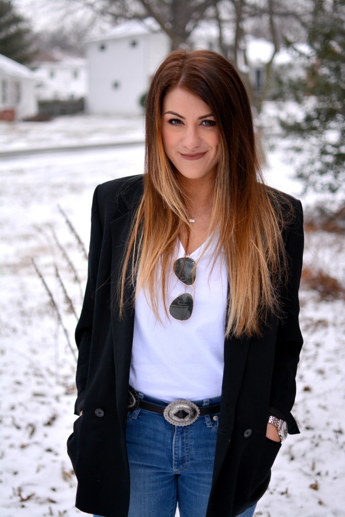 Ashley from LSR in a vintage Brooks Brothers blazer and a concho belt