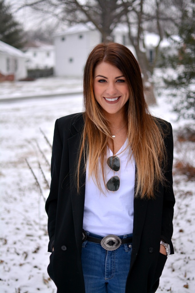 Ashley from LSR in a vintage Brooks Brothers blazer and a concho belt