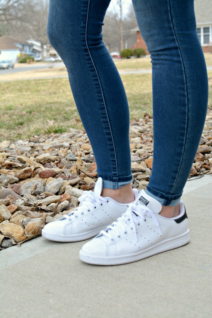 Ashley from LSR in Stan Smith sneakers