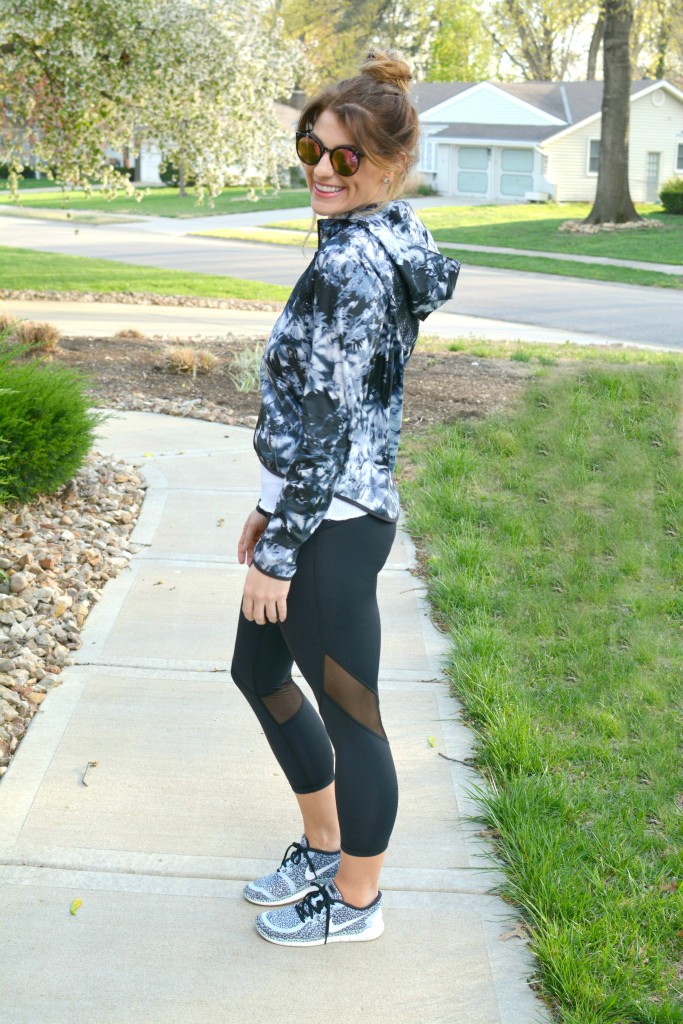 Ashley from LSR in an ALALA jacket and tights