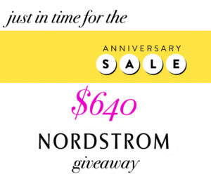 Nordstrom giveaway from LSR + friends