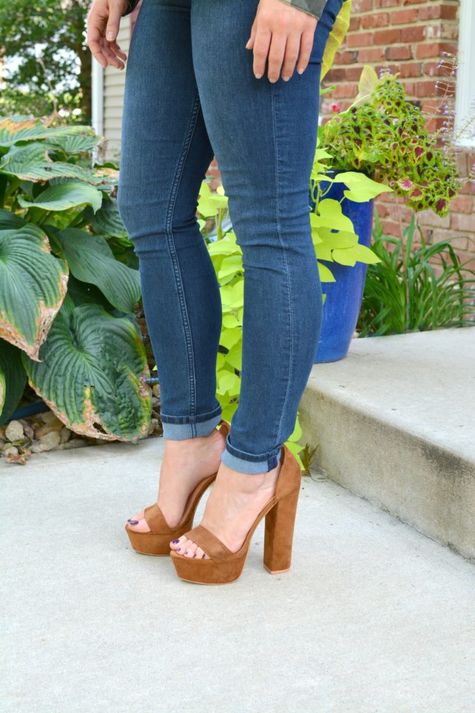 Ashley from LSR in platform sandals