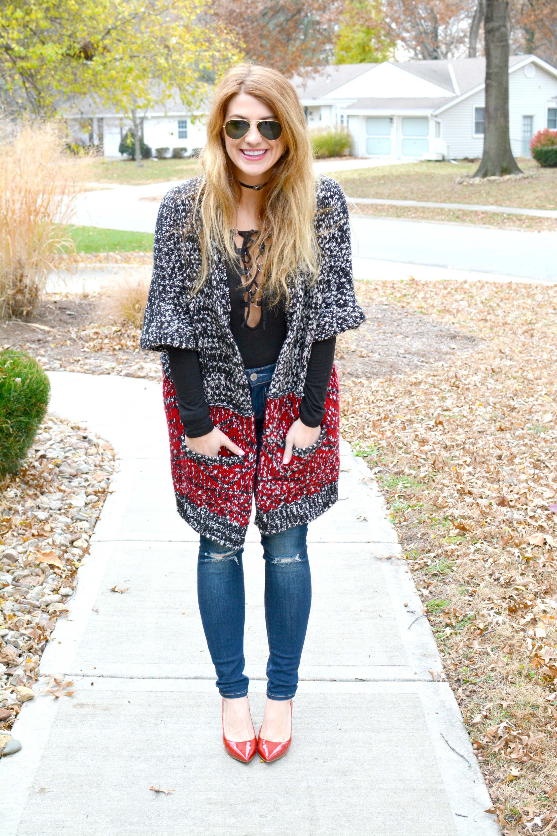 edgy cardigan