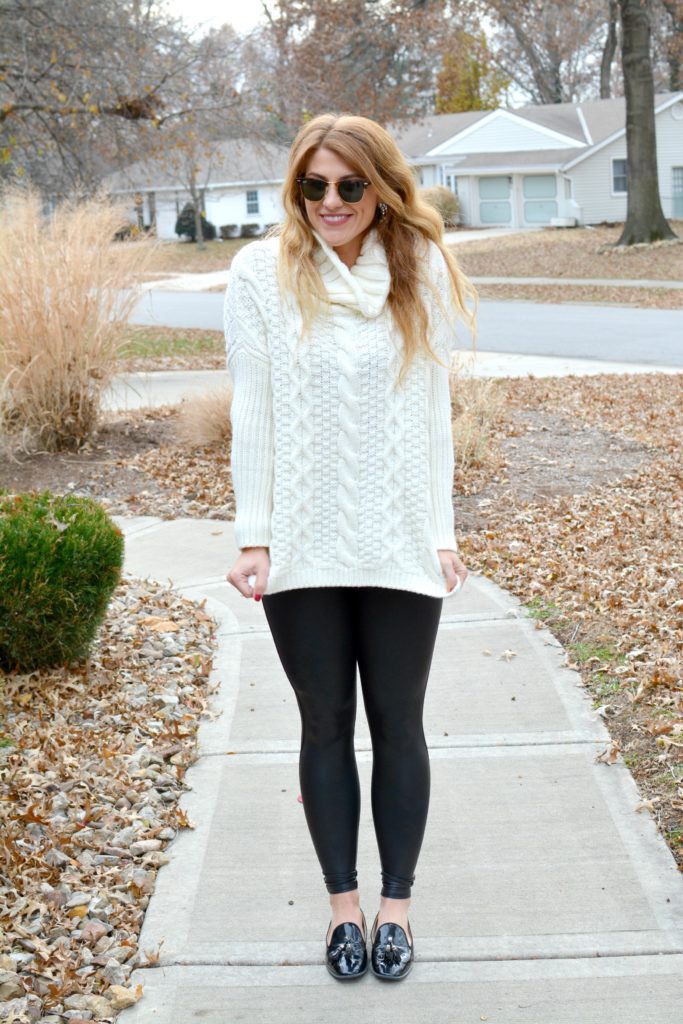 Cable Knit Sweater Leggings