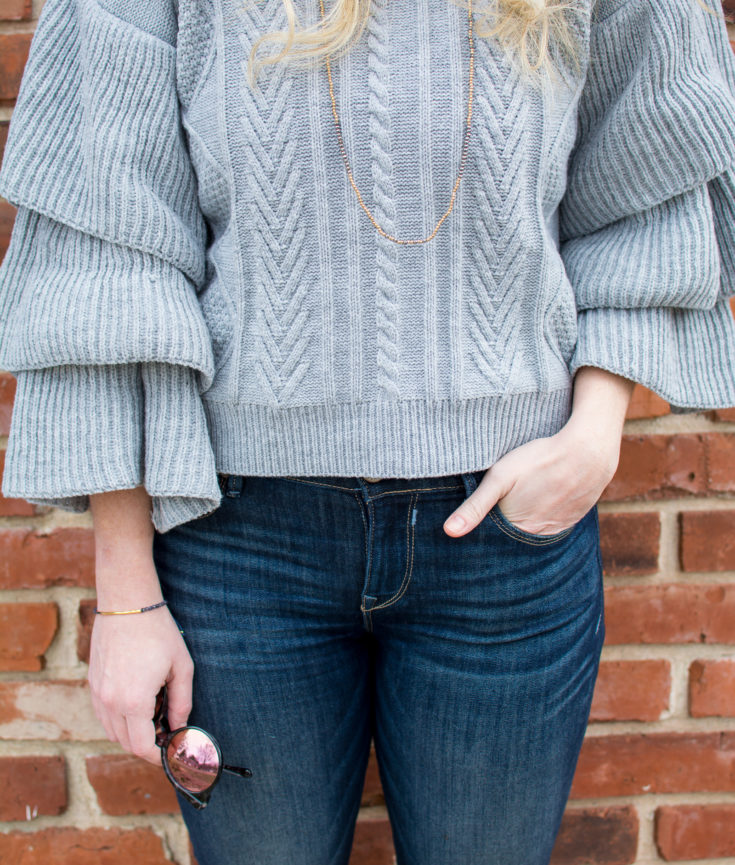 Sweater with Super Ruffles. | Ashley from Le Stylo Rouge