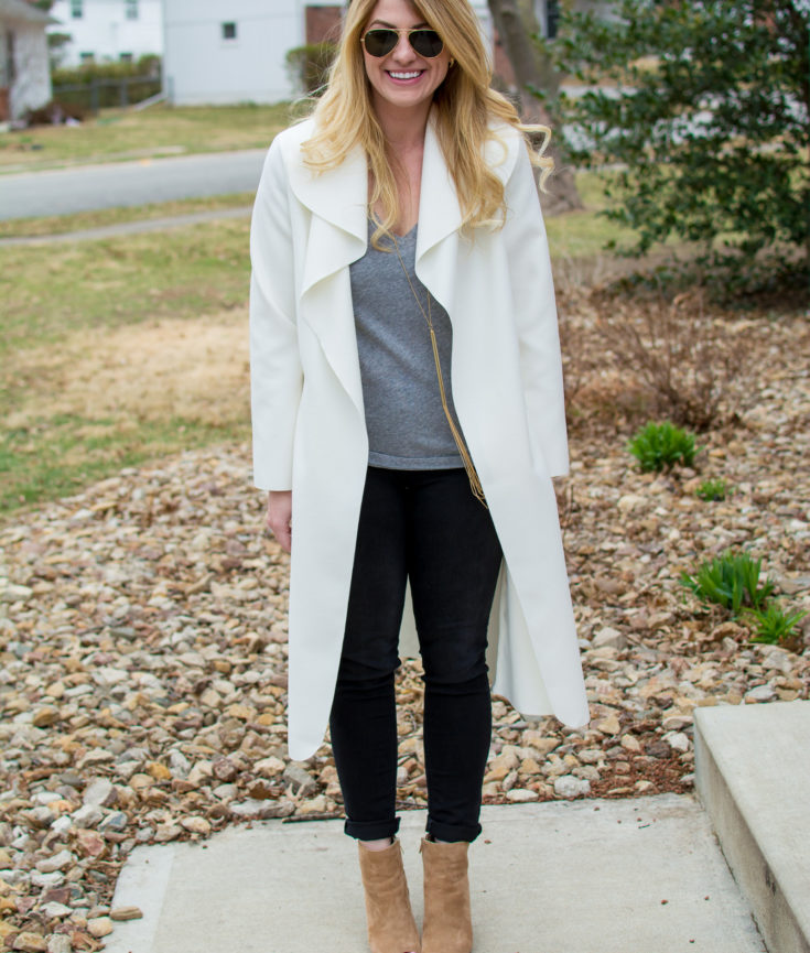 A White Duster for Early Spring. | Ashley from Le Stylo Rouge
