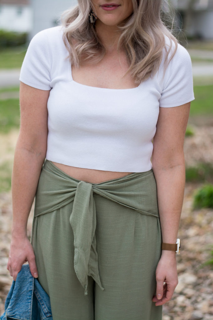 olive green linen pants