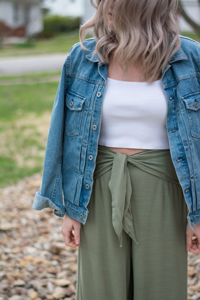 olive green linen pants