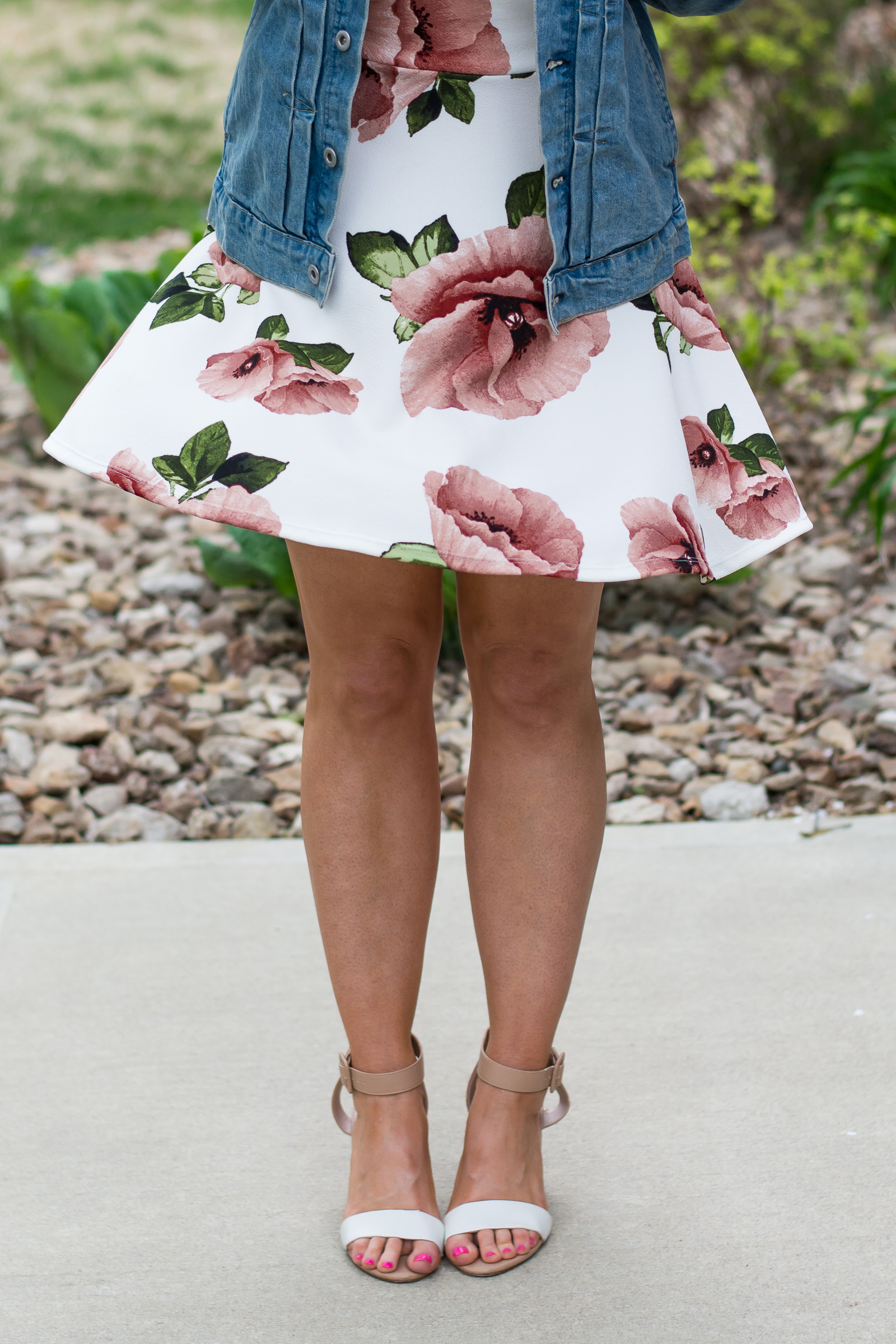 The Prettiest Blush Floral Dress for Summer. | Ashley from LSR