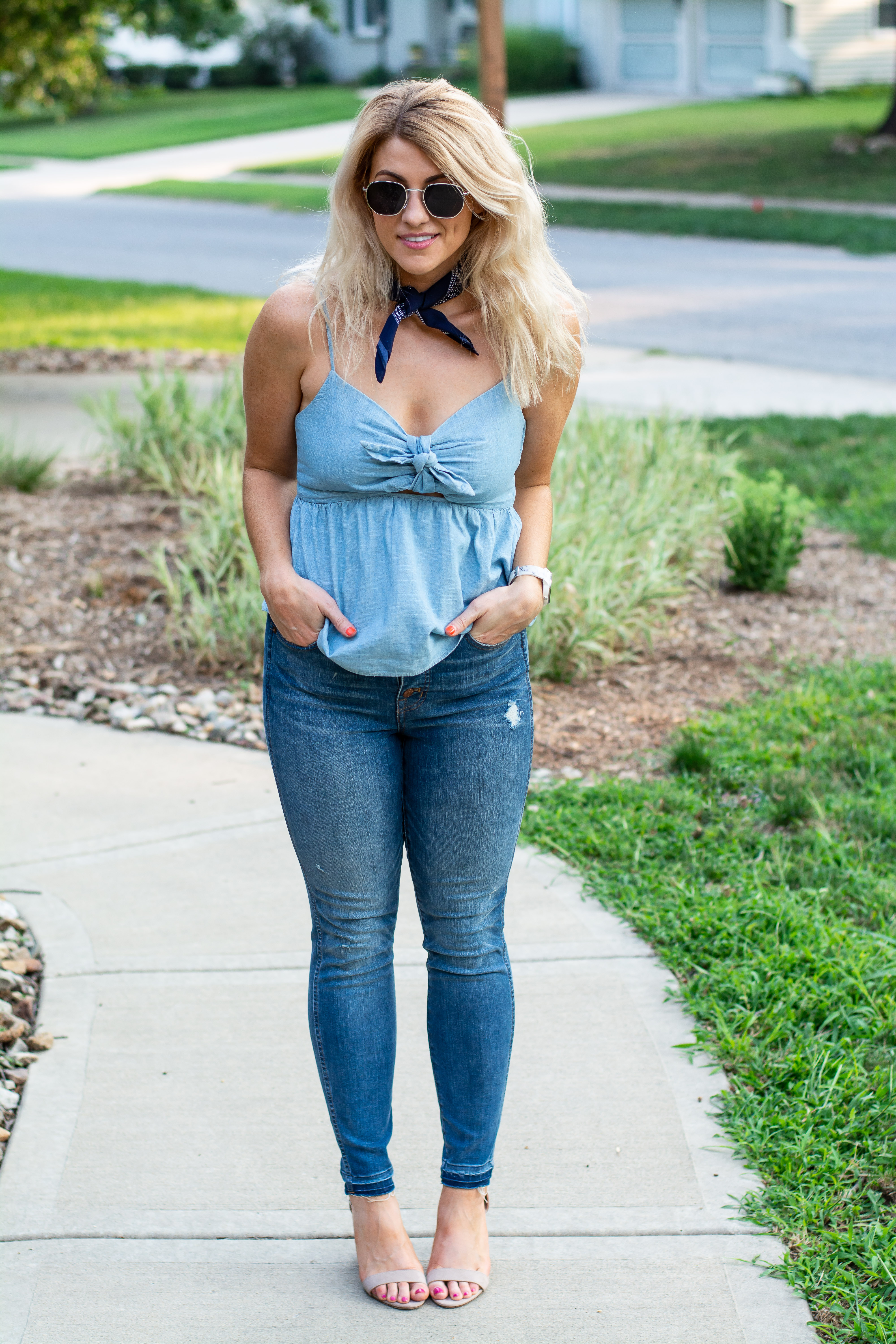 Outfit Idea: Madewell Summer Canadian Tuxedo. | Ashley from LSR