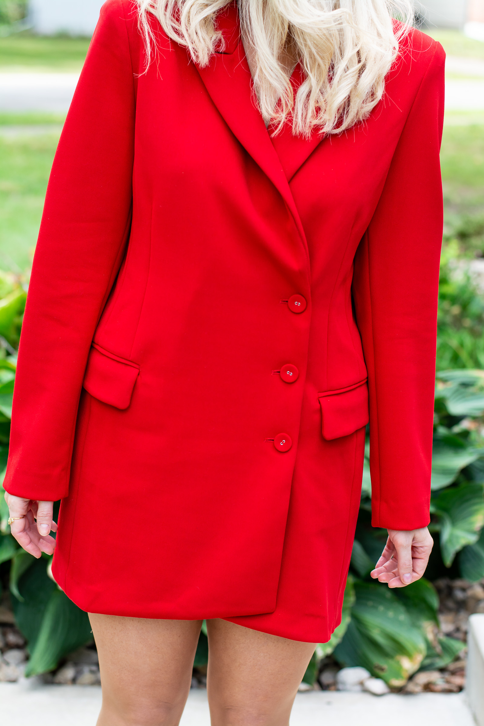 Head-to-toe Red in a Blazer Dress. | Ash from LSR