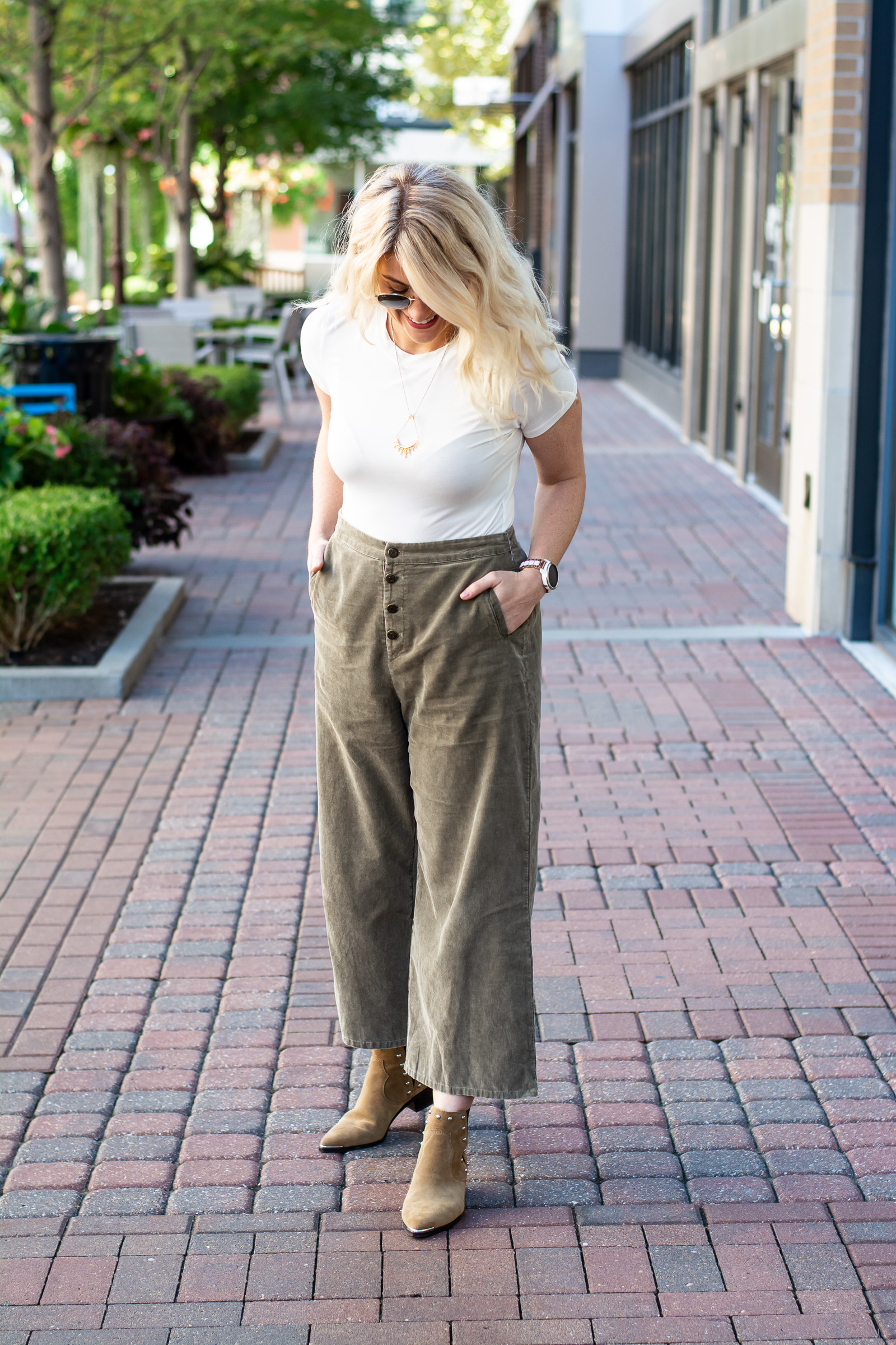 Olive Green Corduroy Culottes. | Ash from LSR