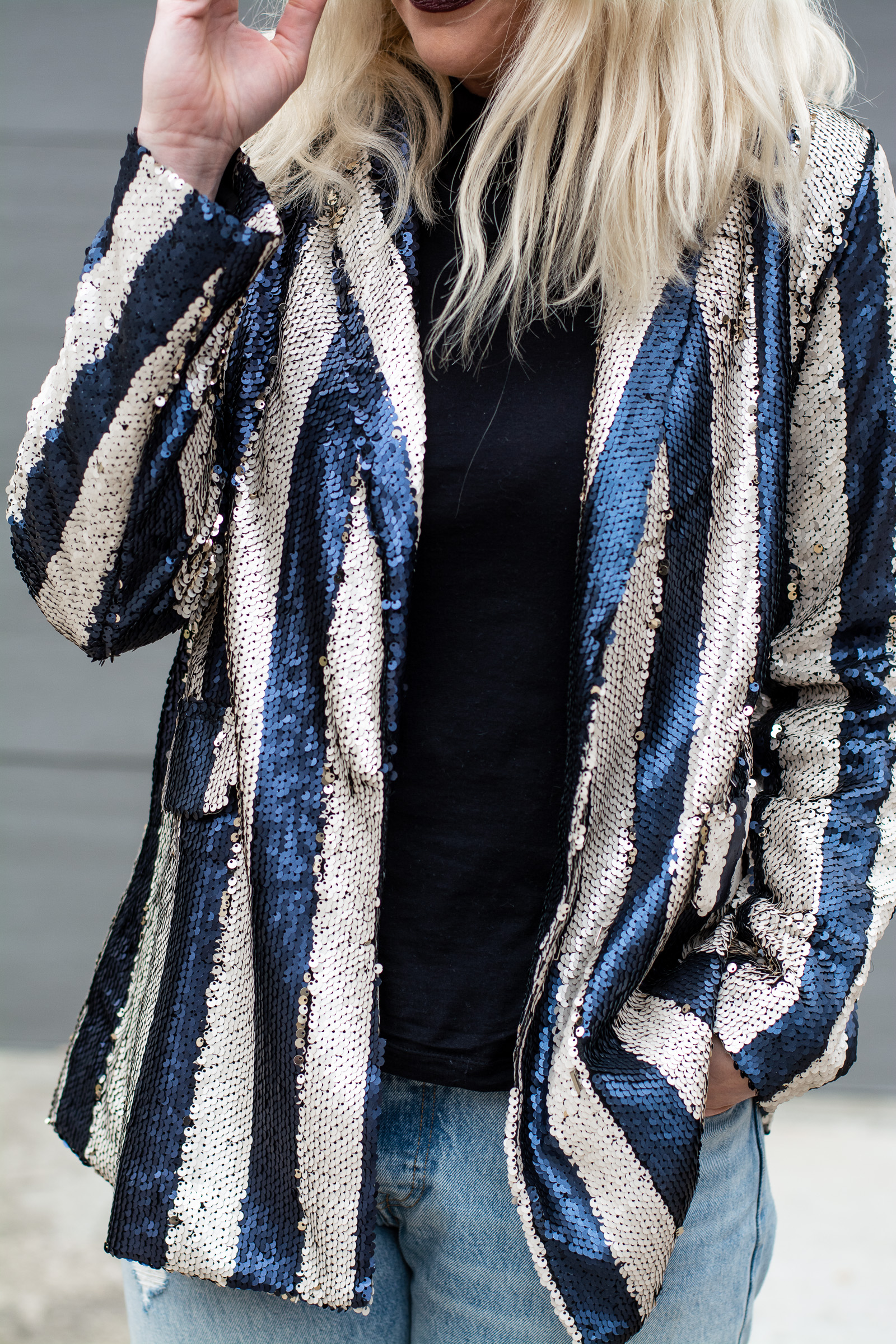 Striped Sequined Blazer for Day. | Ash from LSR