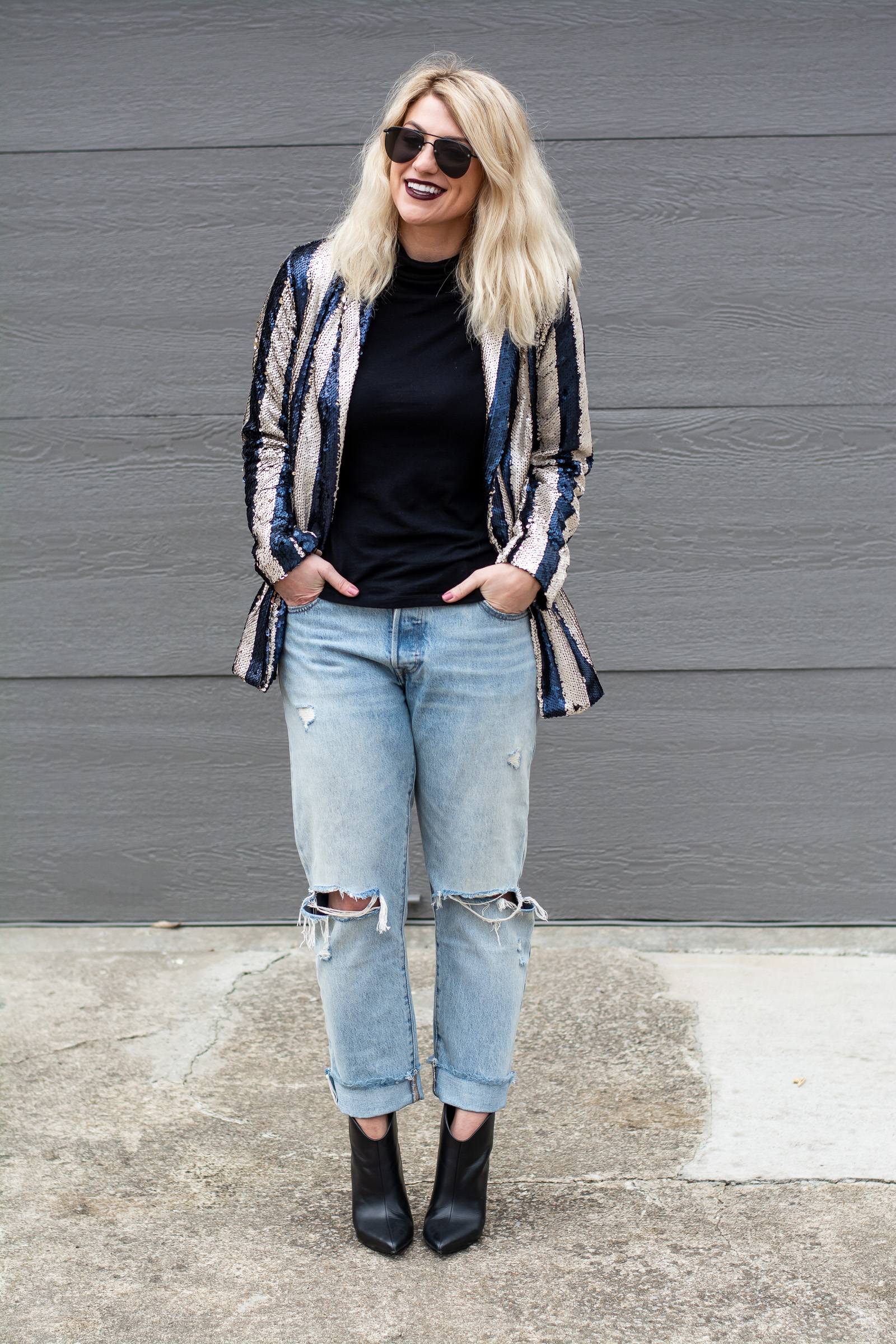 Striped Sequined Blazer for Day. | Ash from LSR