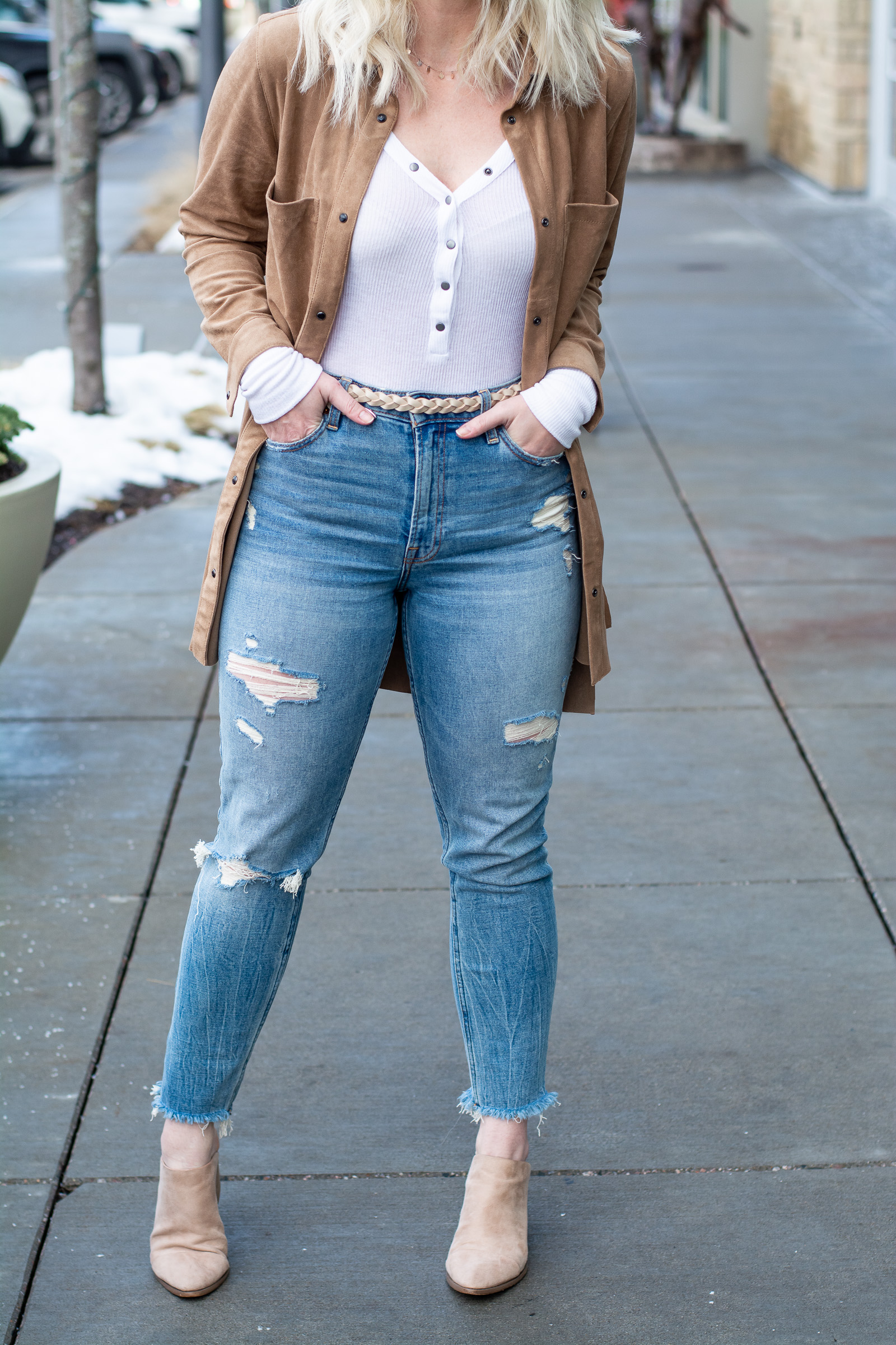 A Dress as a Jacket with Girlfriend Jeans. | Ash from LSR