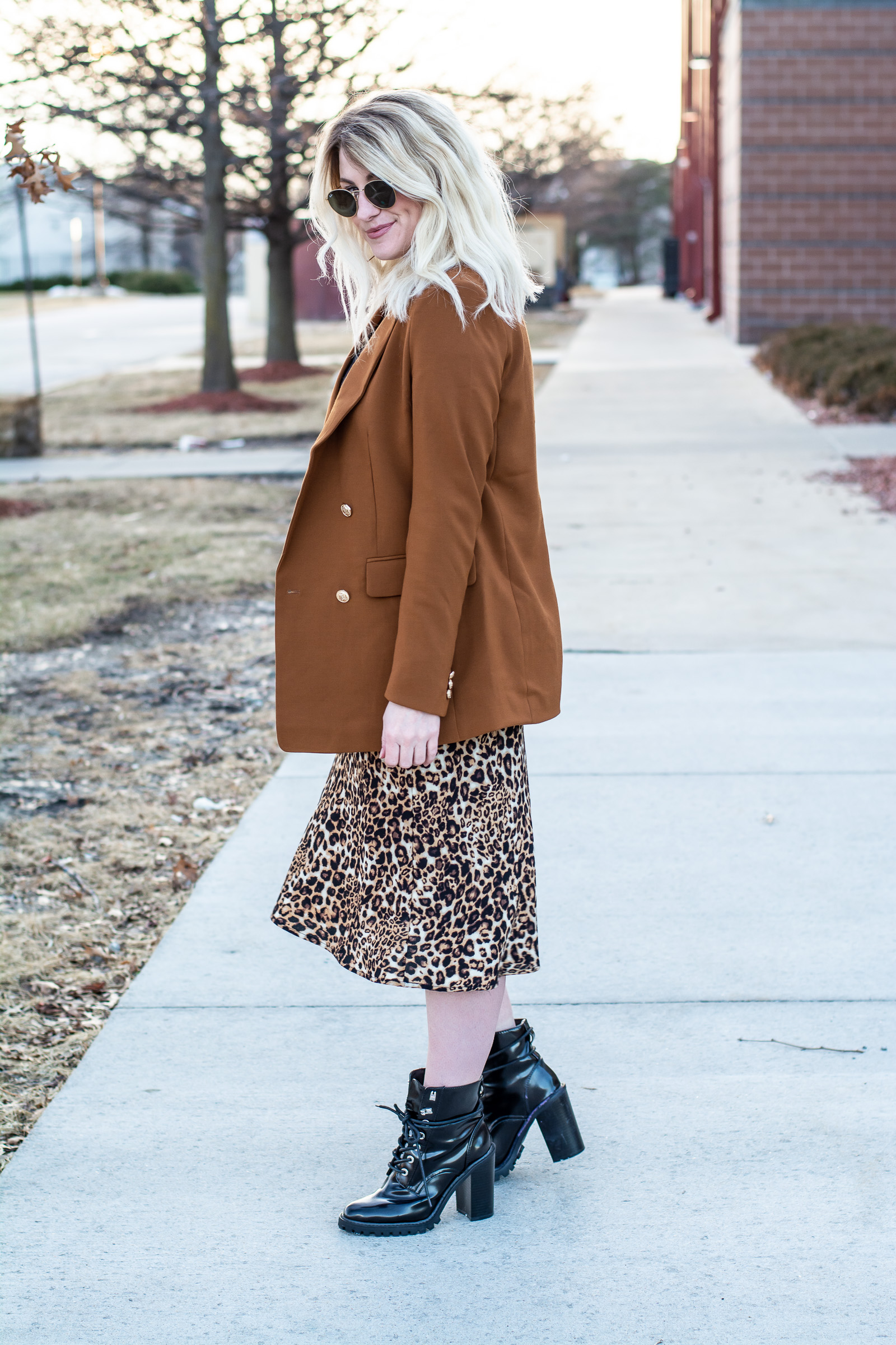 Outfit Idea: Leopard Skirt + Combat Boots. | LSR