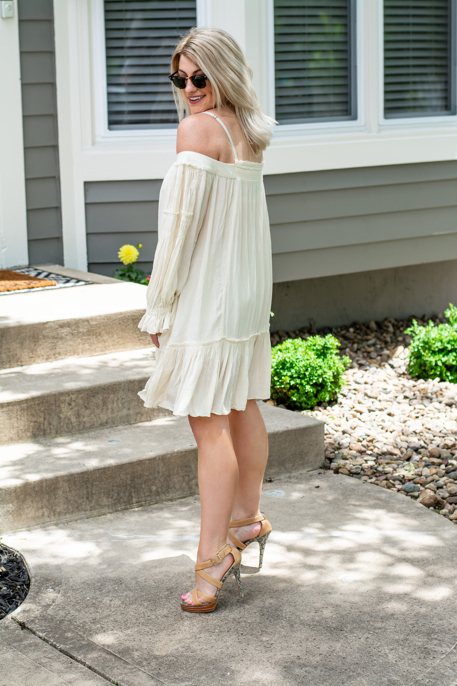 Cream Free People Dress. | Ashley from LSR