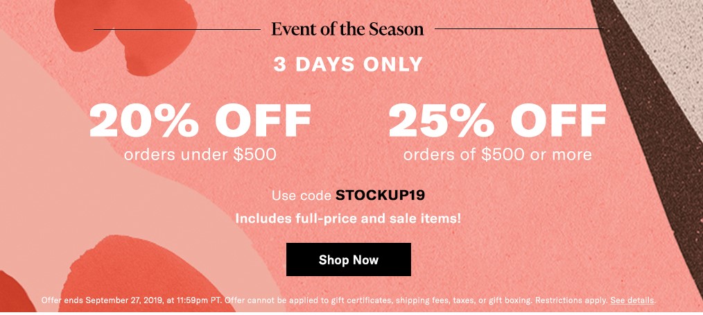 Shopbop Event of the Season Sale
