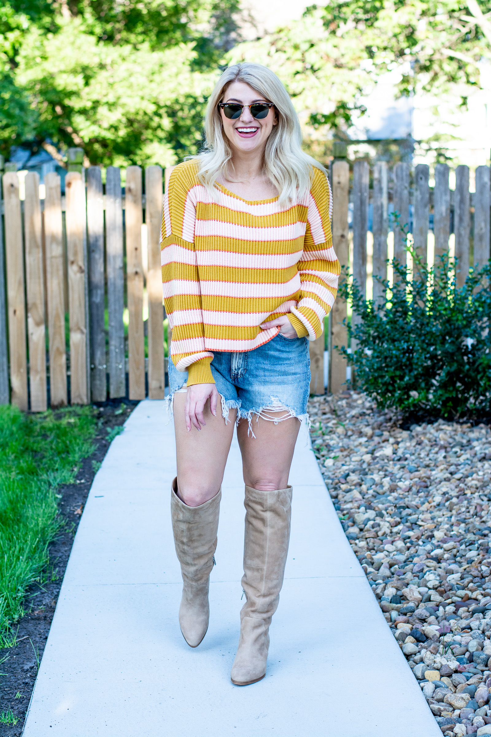 Summer to Fall: Tall Boots and Cutoffs. | LSR