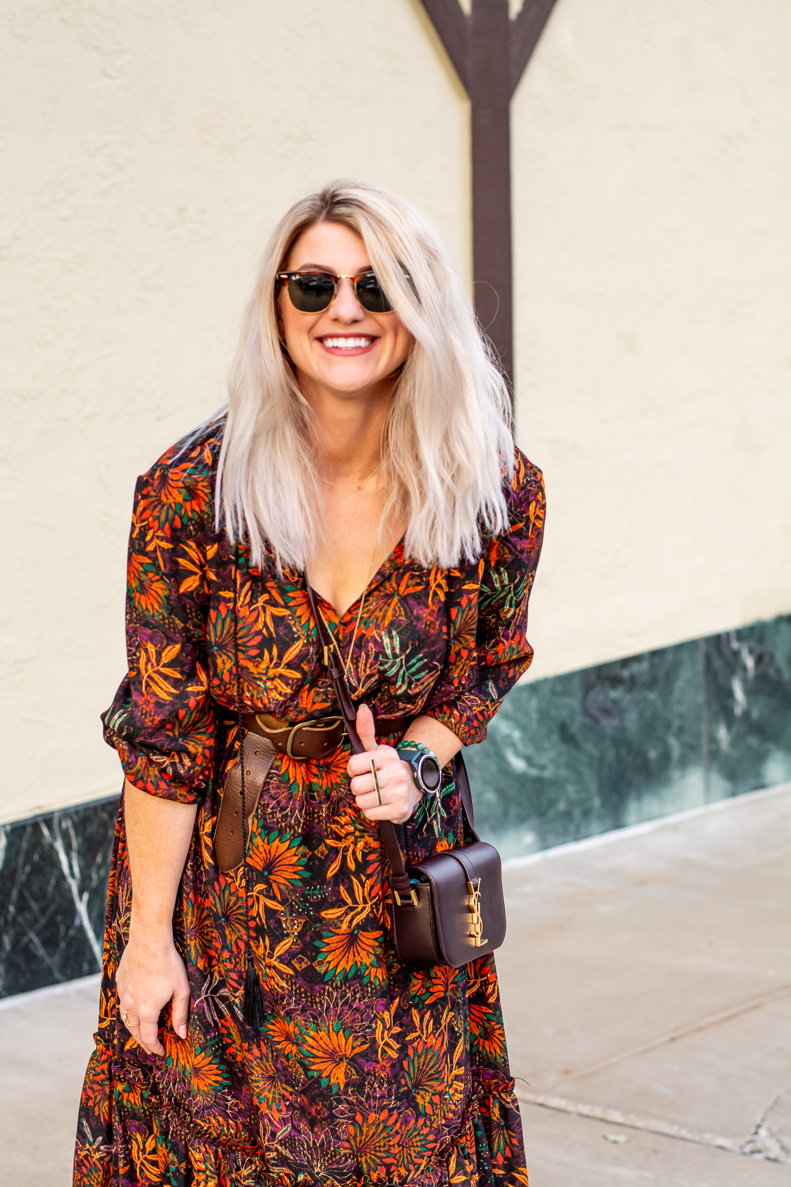 A Boho Dress with Booties for Fall. | Le Stylo Rouge