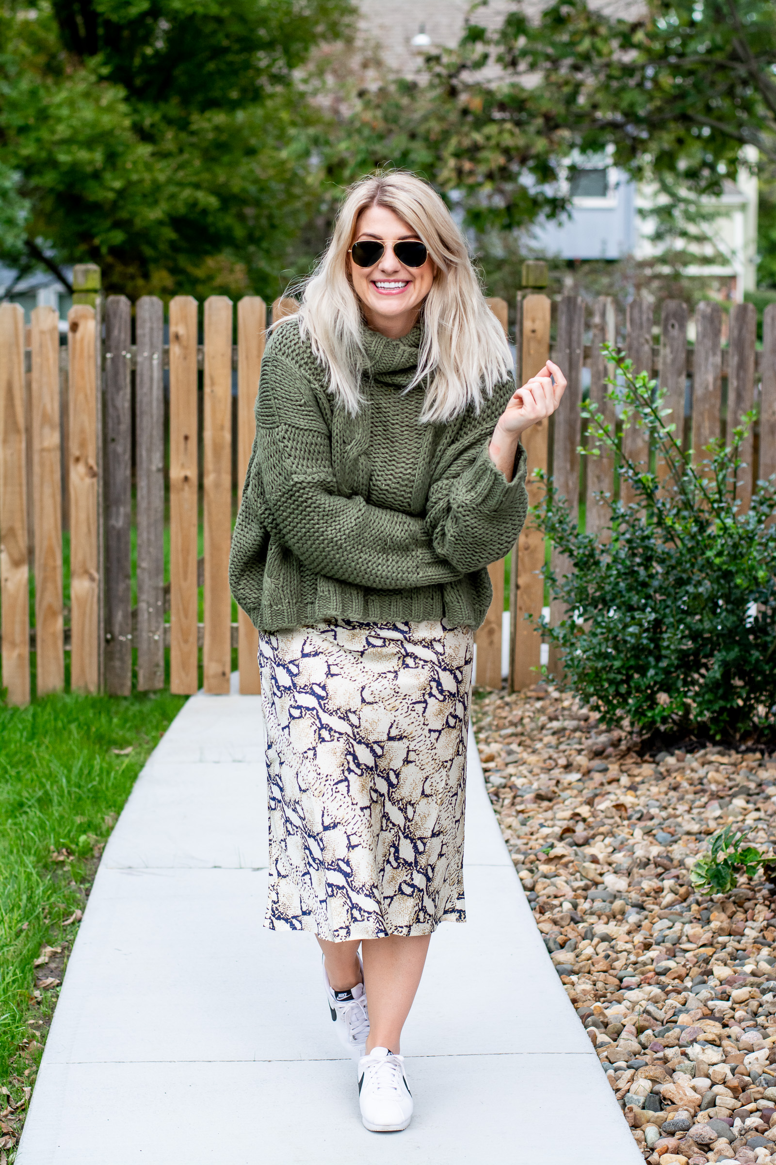 Fall Go-to Outfit: A Sweater and a Slip Dress. | LSR