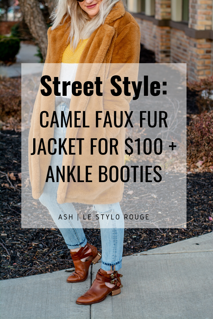 Street Style: Camel Faux Fur Statement Coat. | LSR