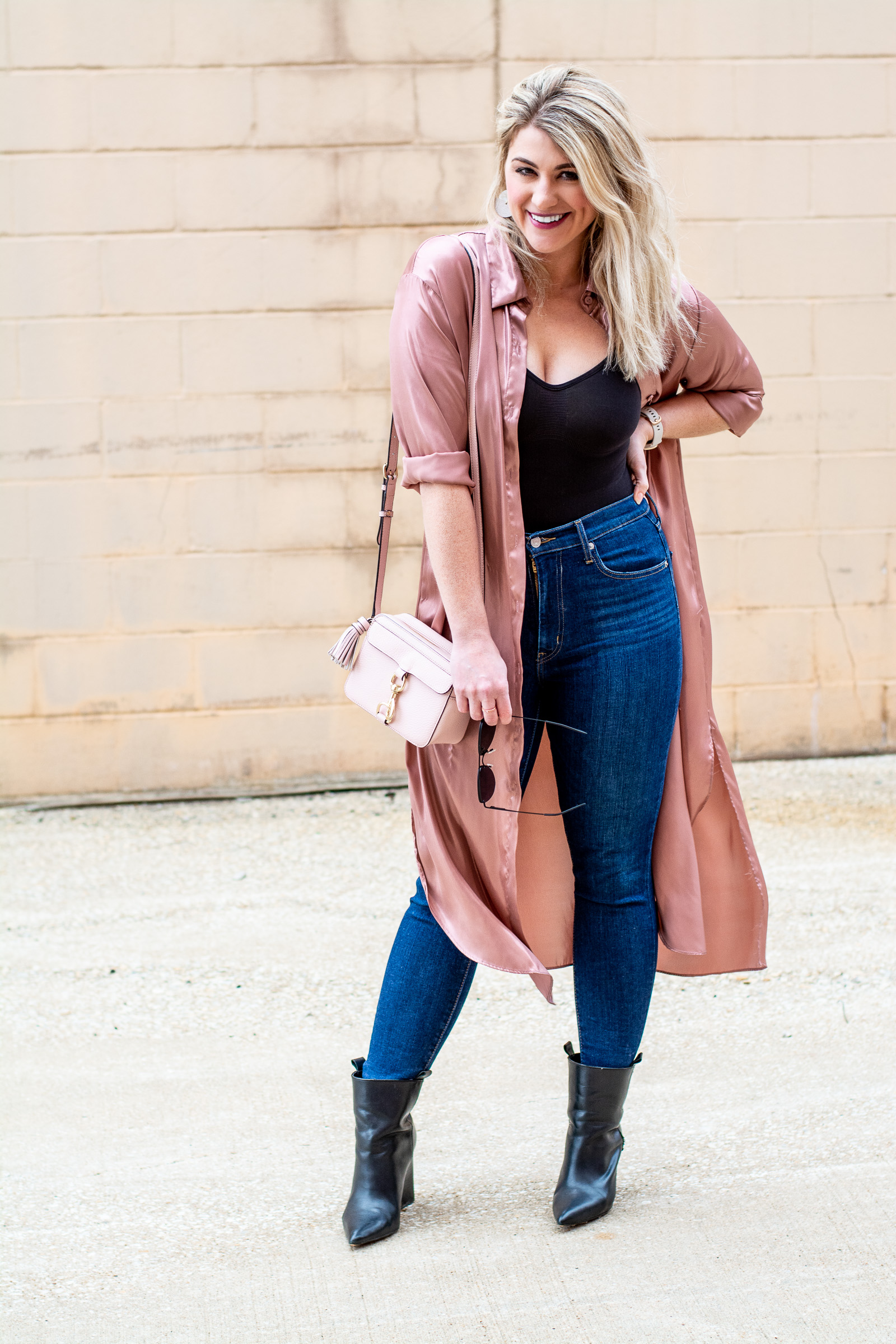 Valentine's Outfit Idea: A Body Shaper and a Blush Duster. | LSR