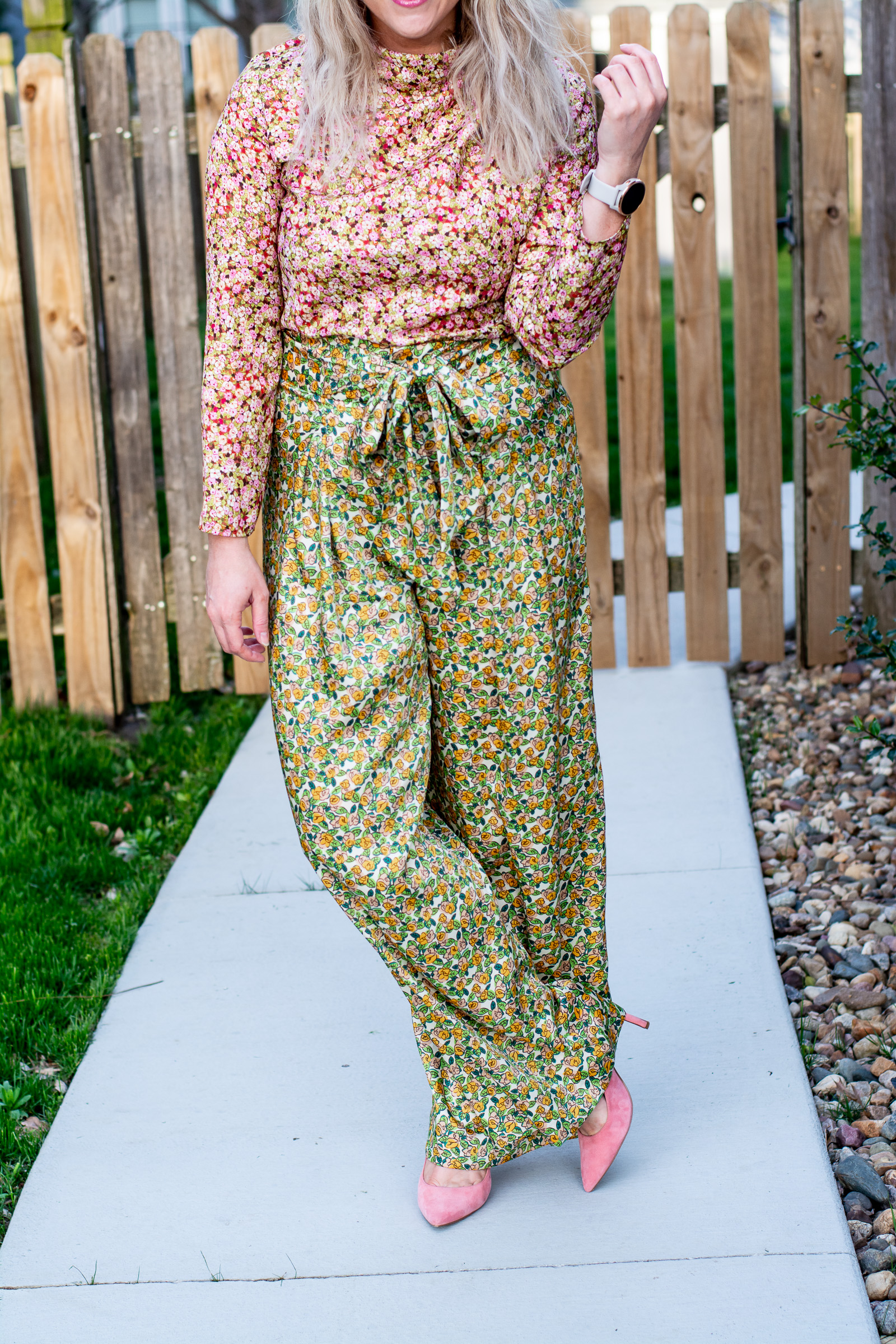 Spring Mixed-print Floral Silk Suit. | Ash from LSR