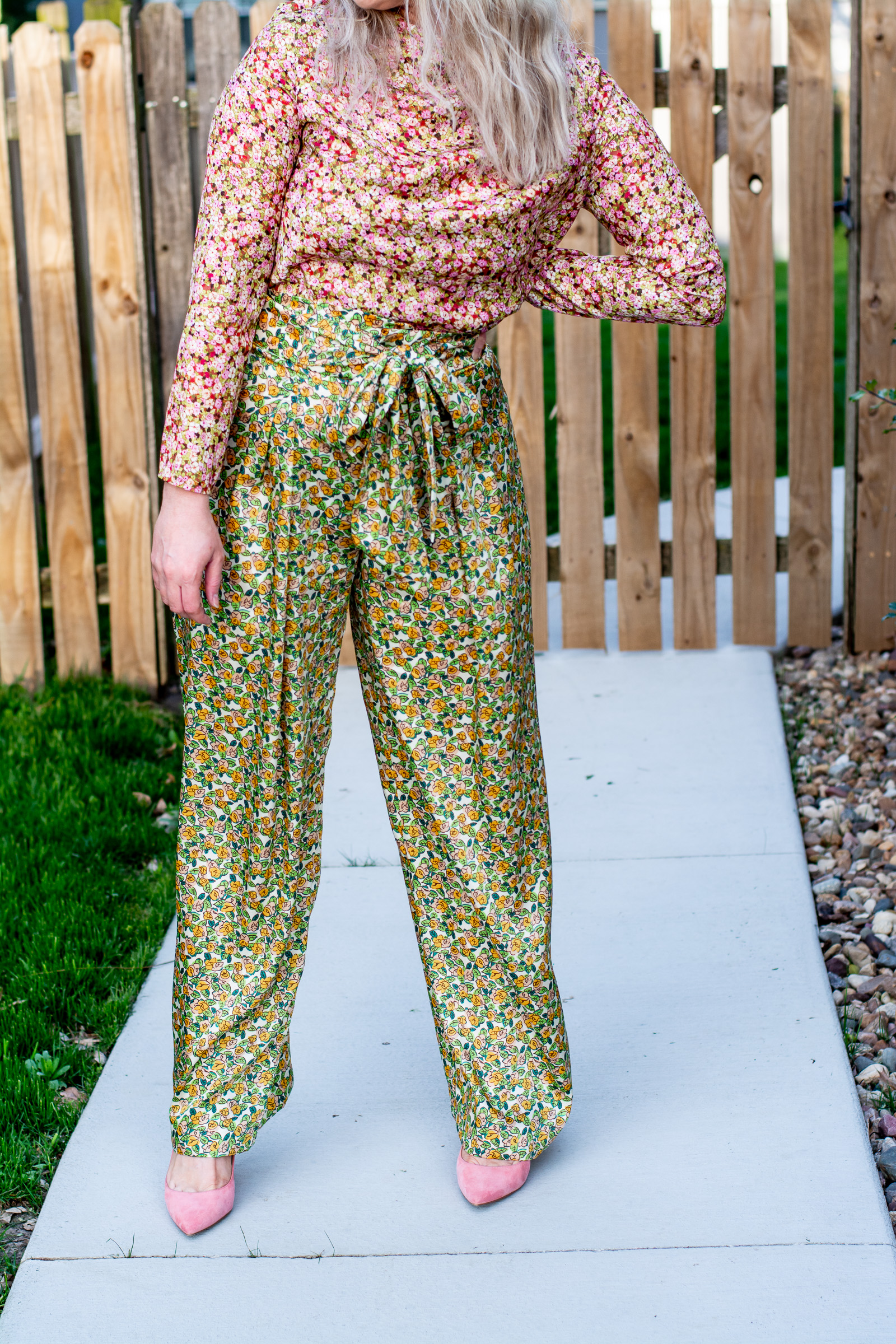 Spring Mixed-print Silk Suit. | Ash from LSR