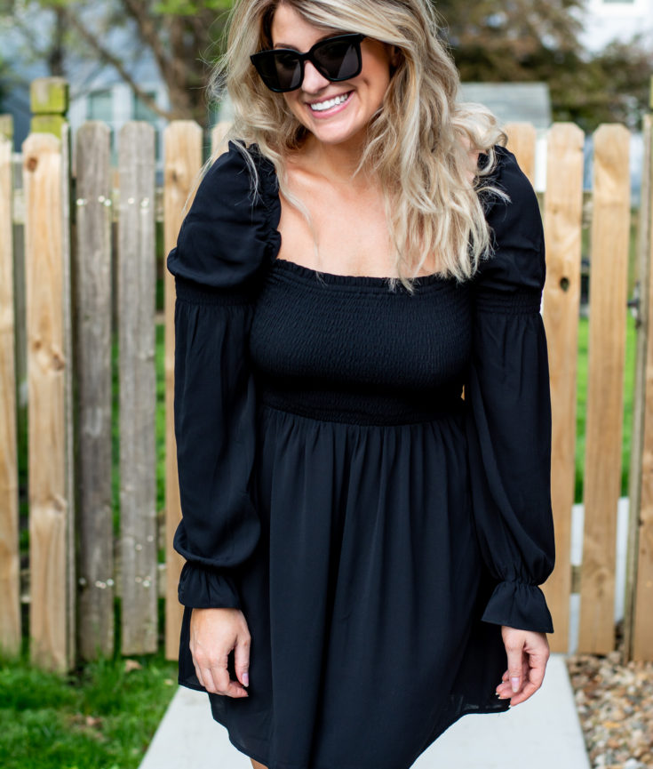 Little Black Smocked Dress. | LSR
