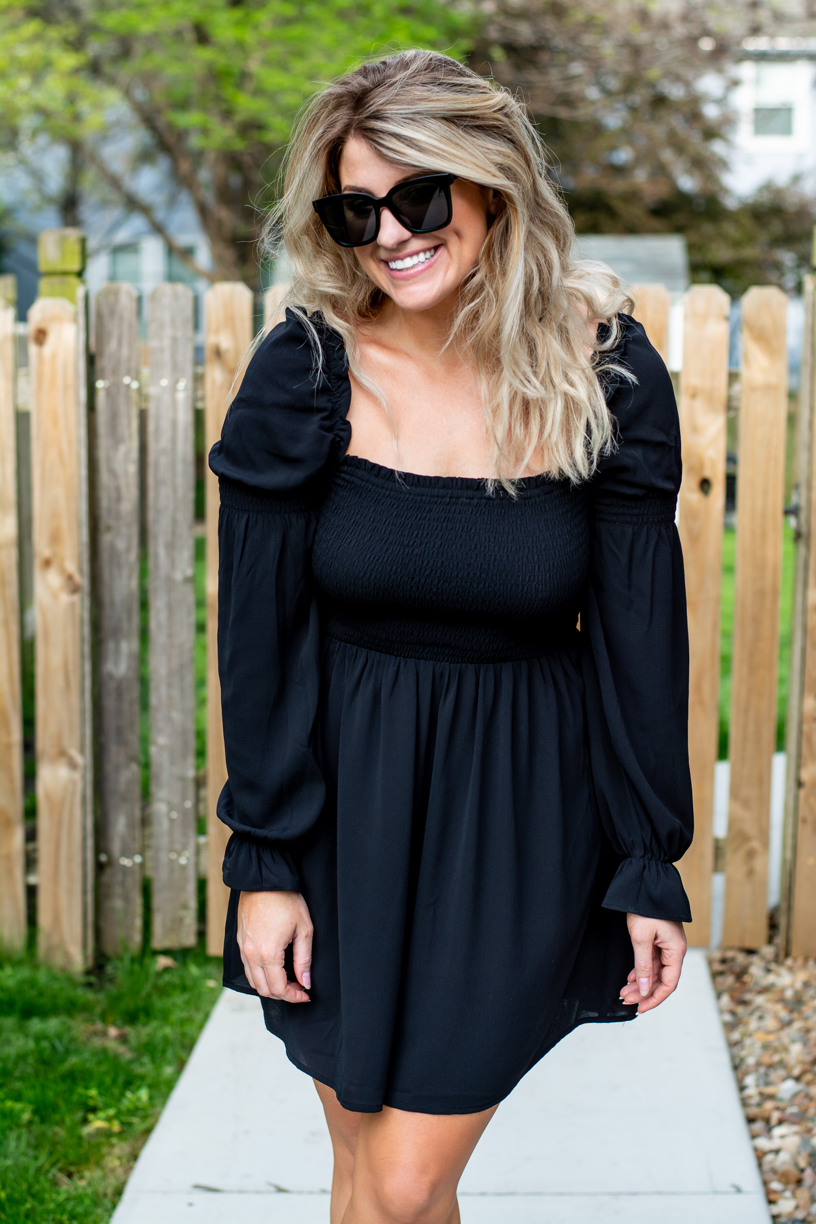 Little Black Smocked Dress. | LSR