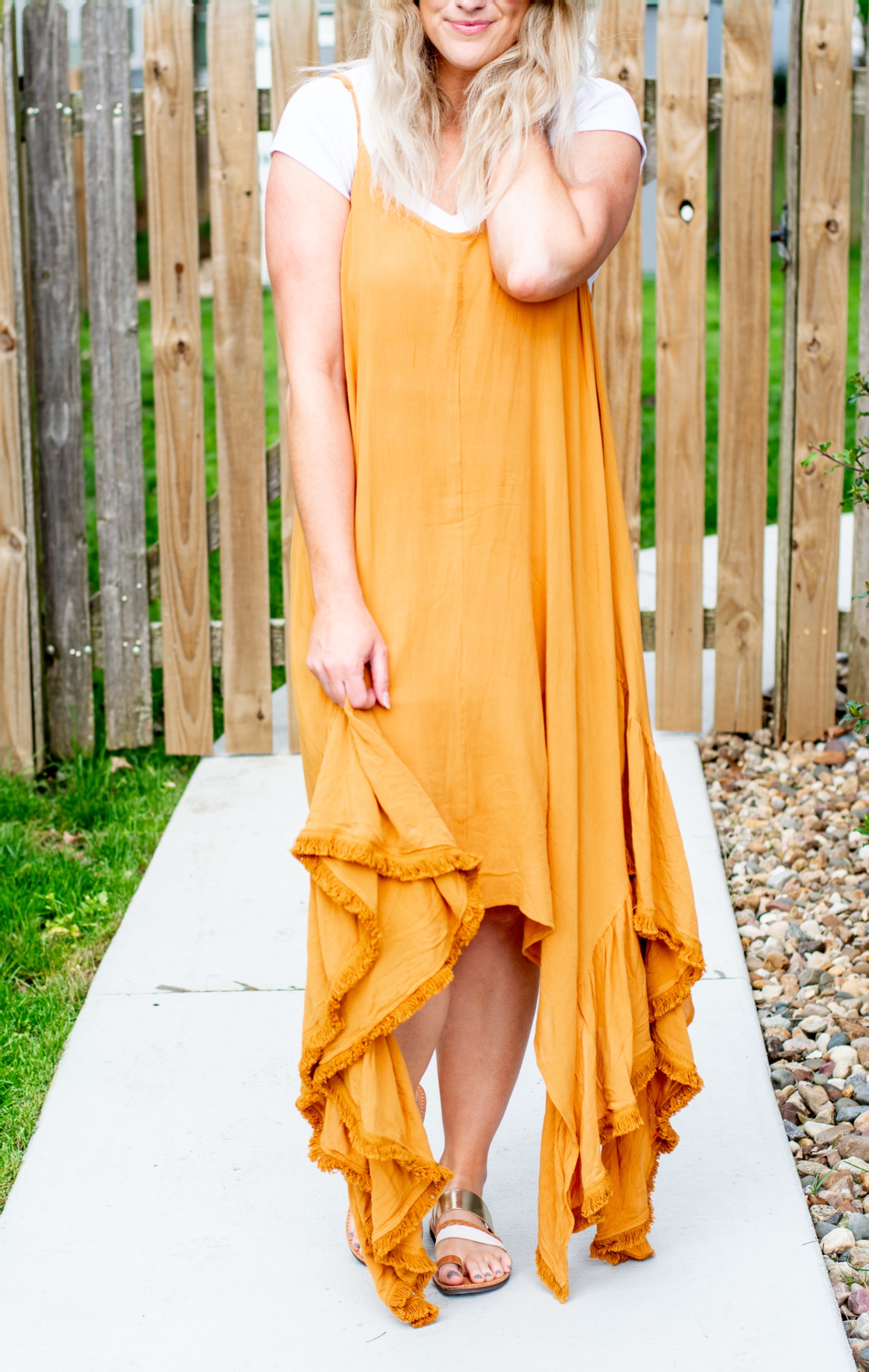 Orange Maxi Dress + Crop Top. | LSR
