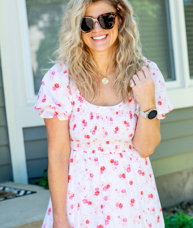 A Printed Floral Dress with KC Homes & Style. | LSR