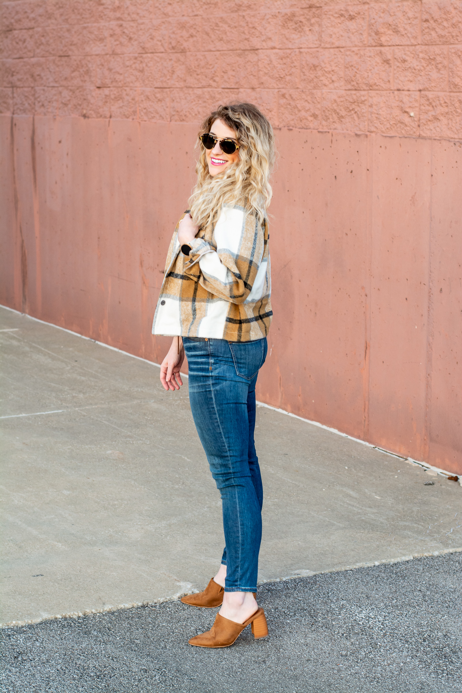Winter Outfit: The Shacket and High-waisted Jeans. | LSR