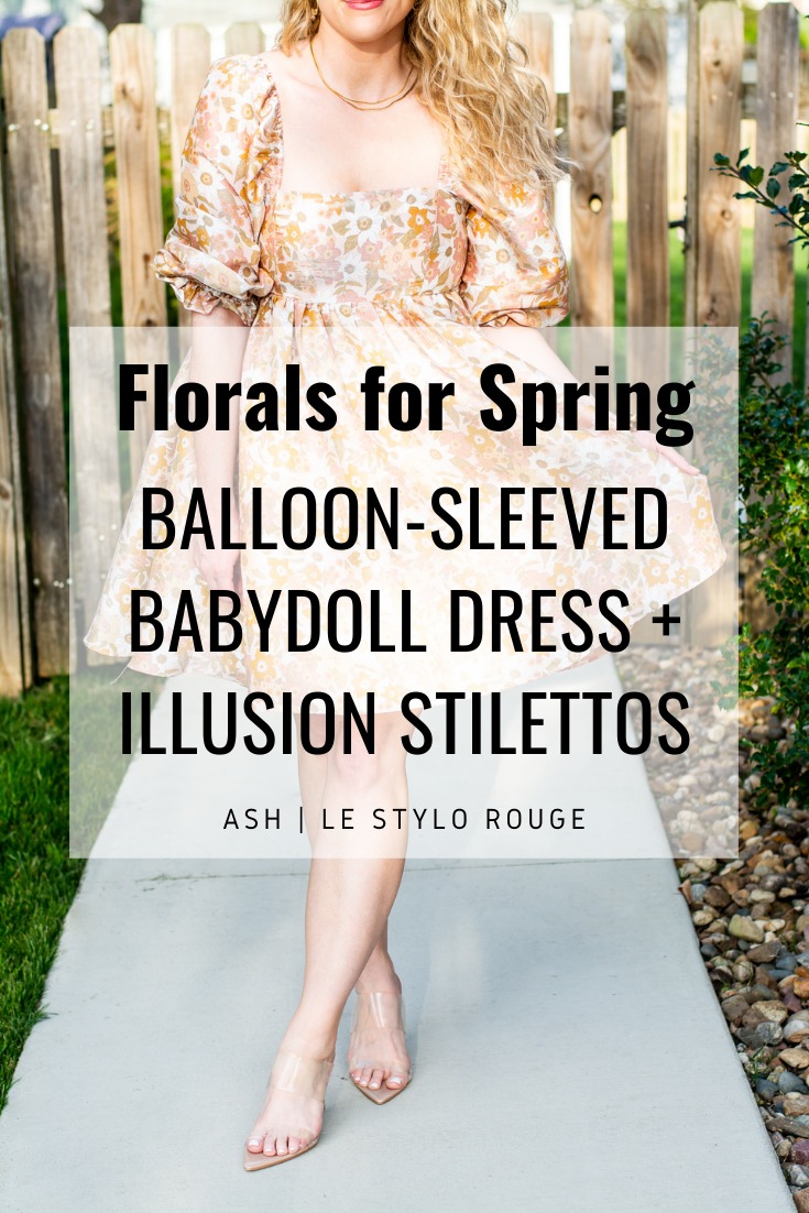 Florals for Spring: Balloon-sleeved Babydoll. | LSR