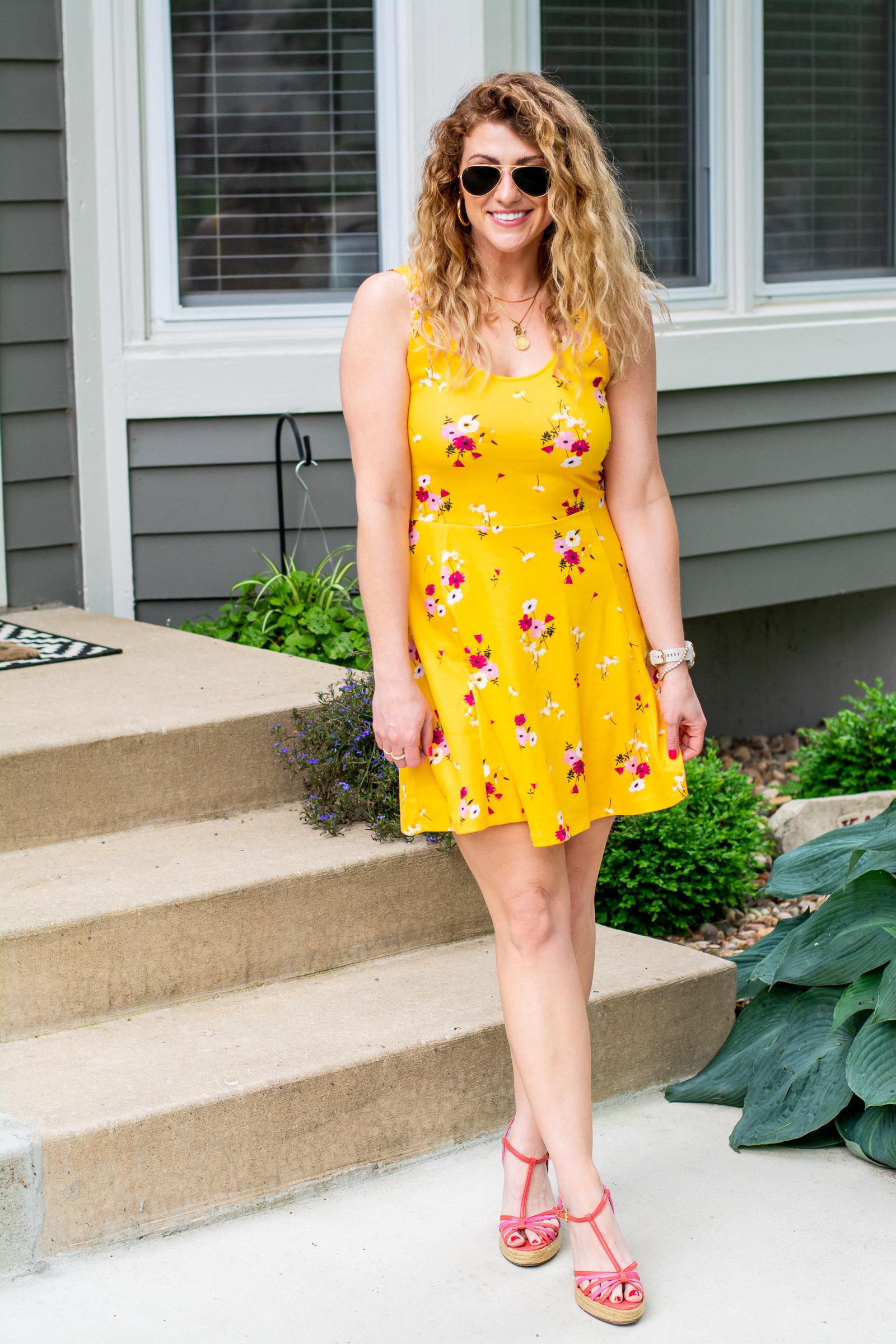Easy Summer Outfit: Skater Dress + Sandals. | LSR