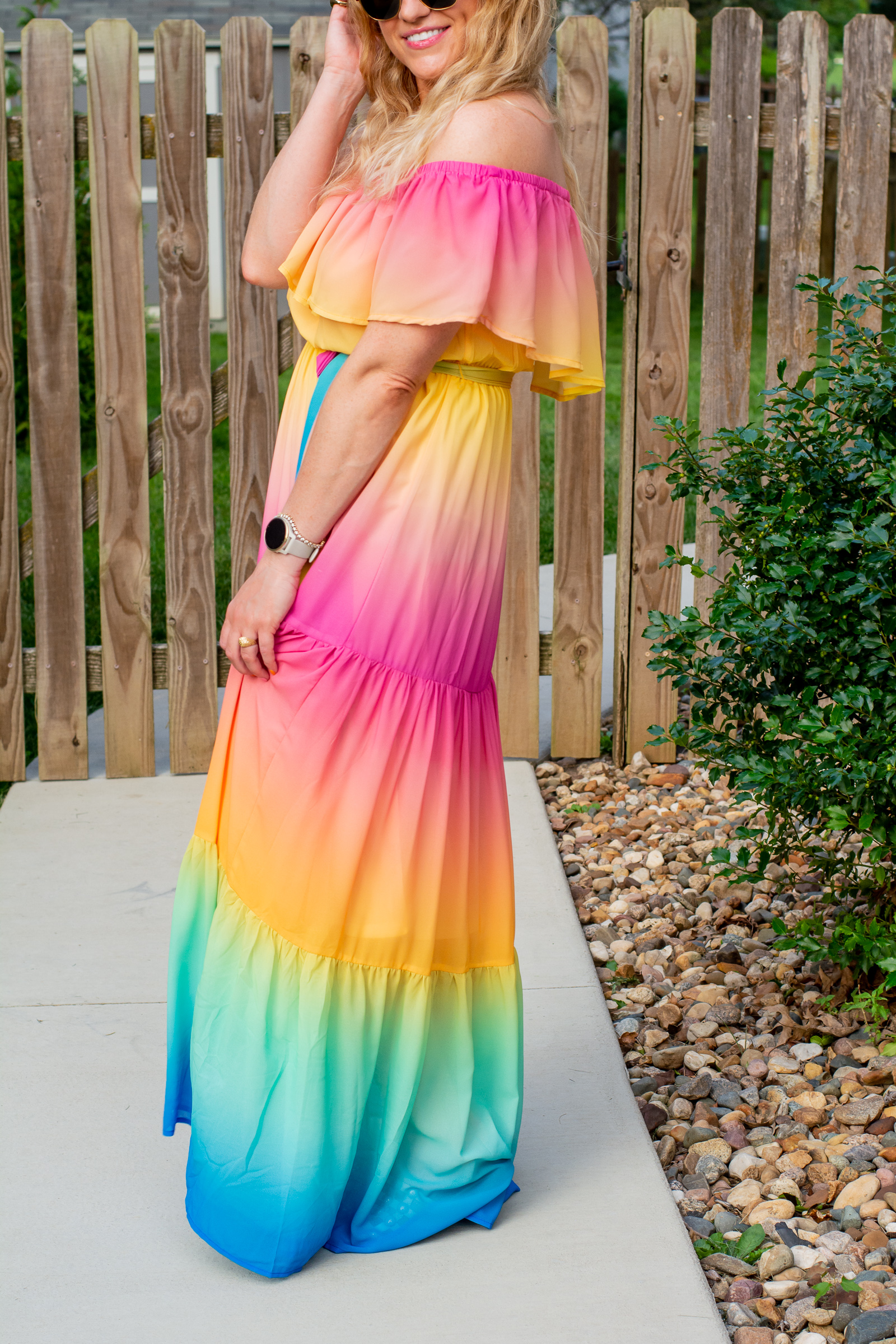Rainbow Sherbet Maxi Dress. | LSR