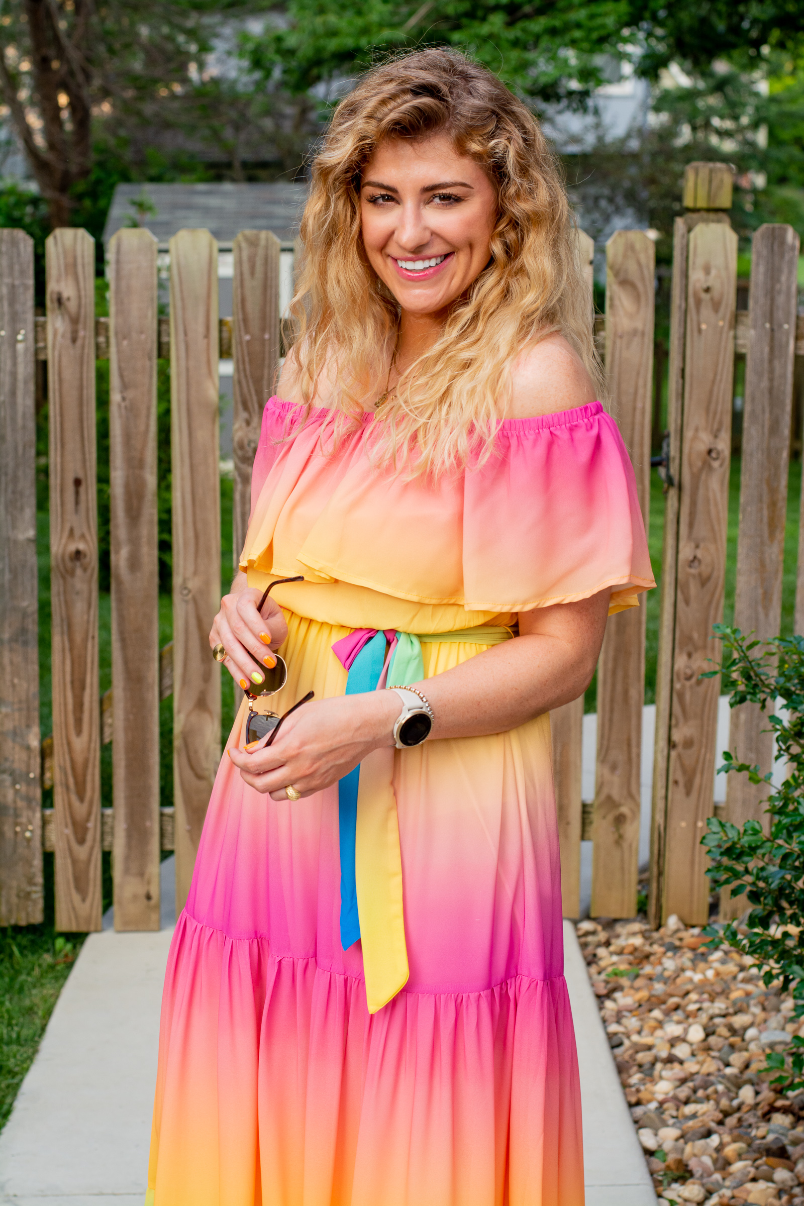 Rainbow Sherbet Maxi Dress. | LSR