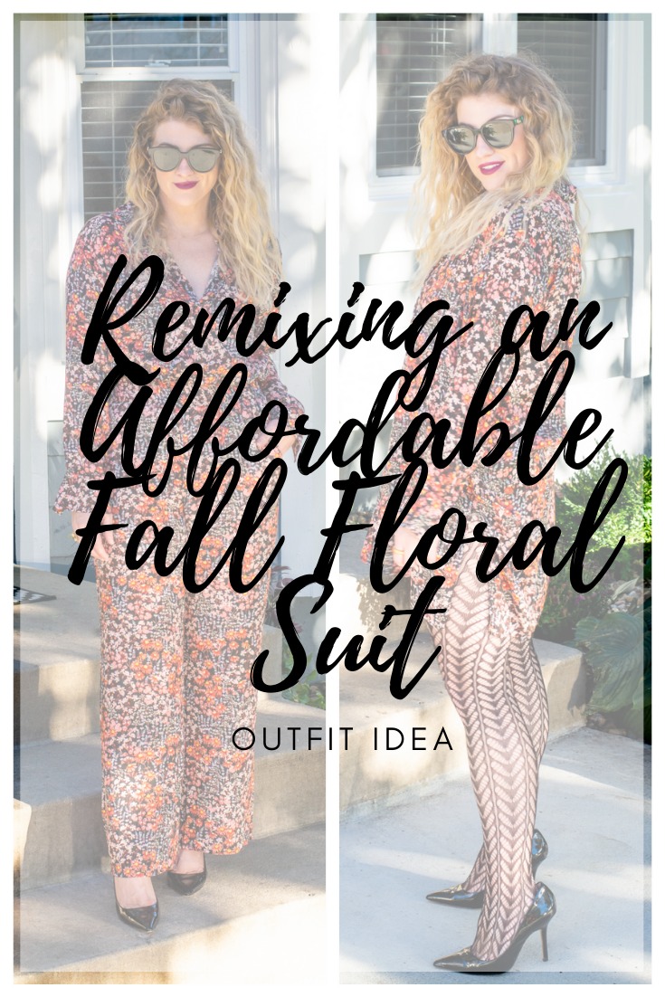 Remixing an Affordable Fall Floral Suit. | LSR