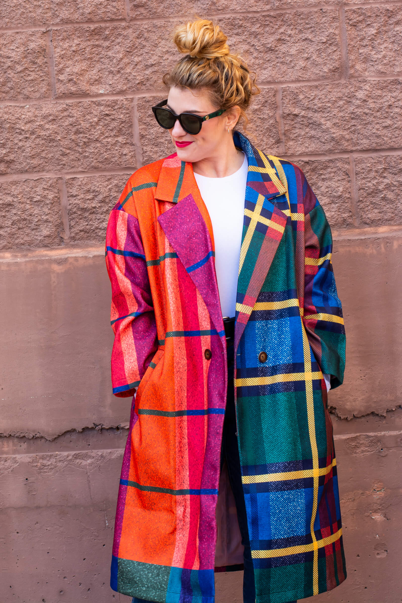 Multi-colored Plaid Coat. | LSR
