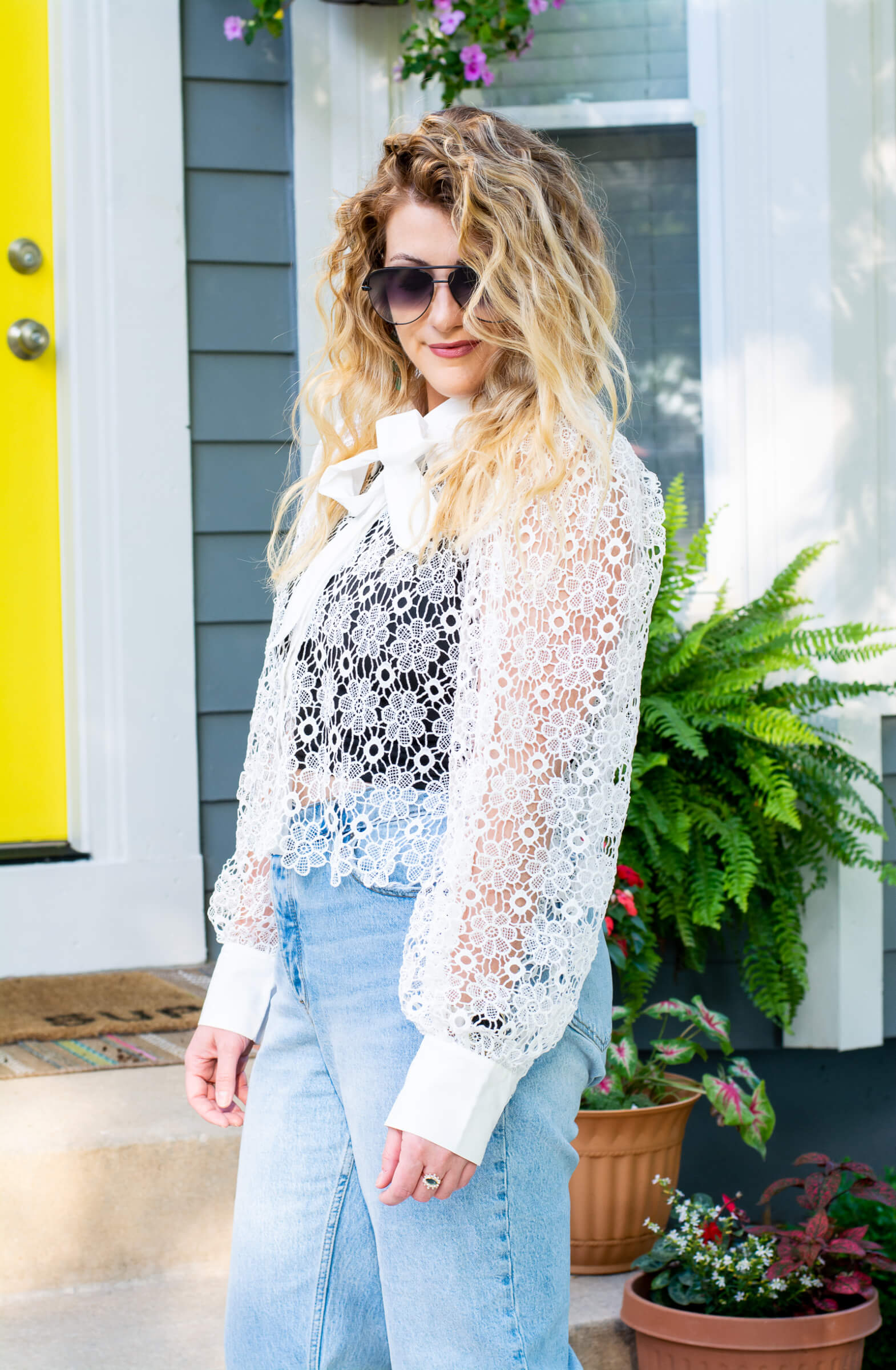 White Lace Blouse for Summer. | LSR