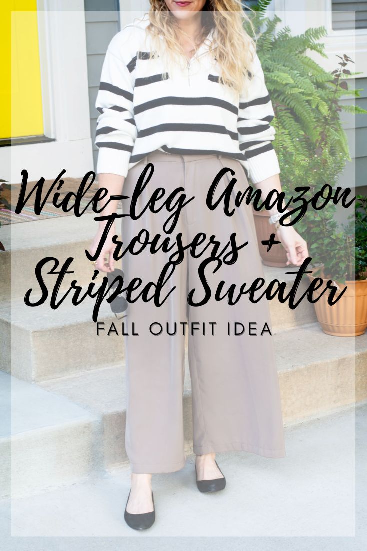 Fall Outfit Idea: Striped Sailor Sweater and Amazon Trousers. | LSR